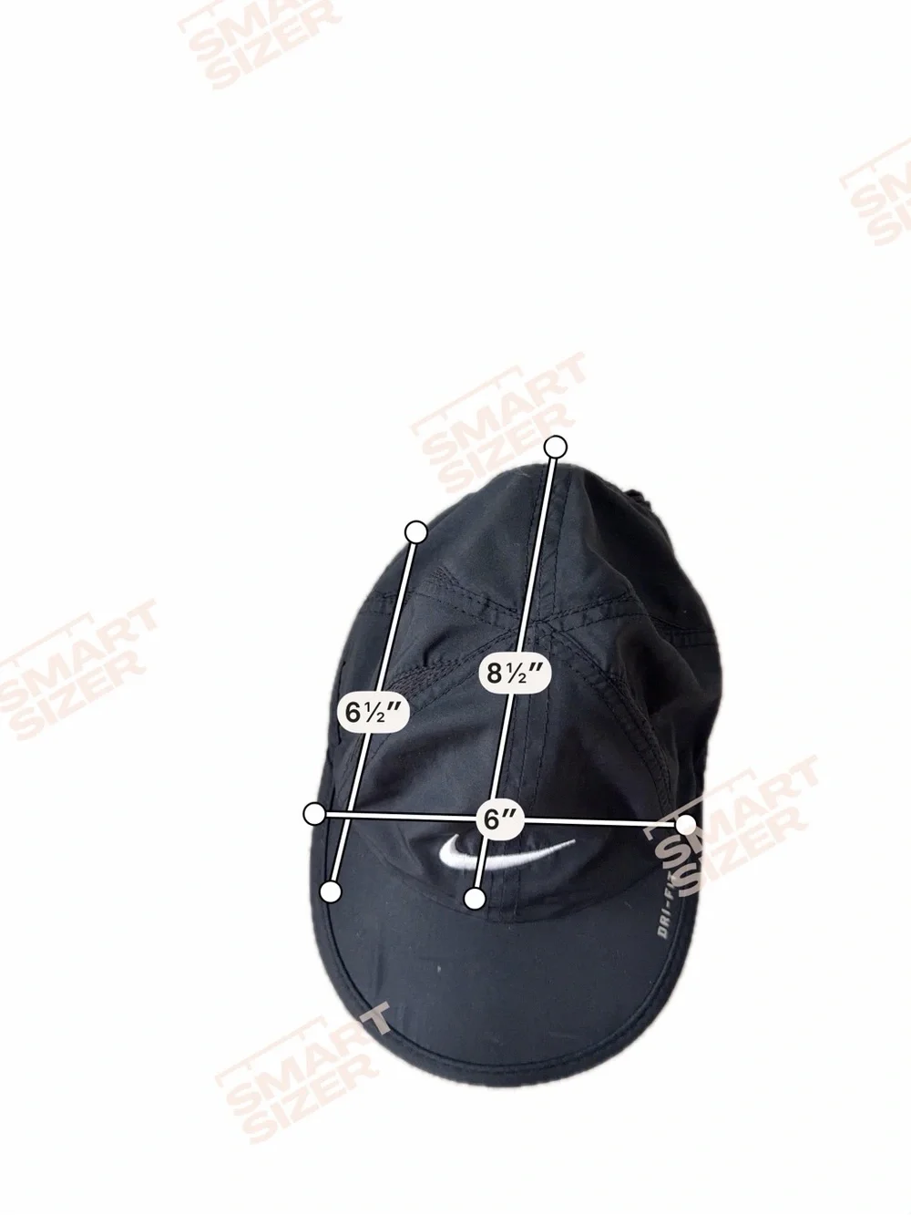 Nike Black polyester Cap with White Swoosh Toddler